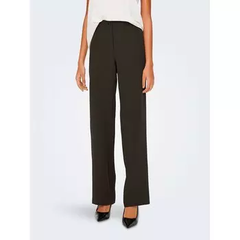 Брюки Only Lana-Berry Mid Straight Fit, черный