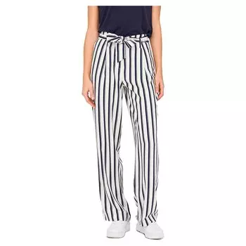 Брюки Only Lowa Stripe High Waist, белый