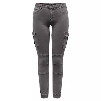 Брюки Only Missouri Regular Ankle Fit Cargo, серый