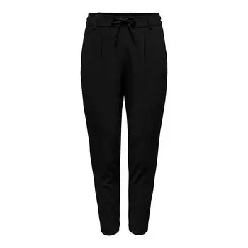 Брюки Only Poptrash Sally Easy Rib Mid Waist, черный
