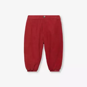 Брюки Orly из вельвета и хлопка-стрейч 3-24 месяца Trotters, красный