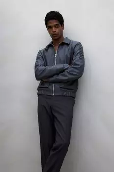 Брюки от костюма обычного кроя H&M, серый