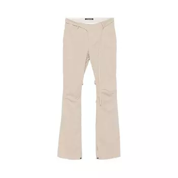 Брюки Ottolinger Deconstructed Flared Chino Pants Beige, коричневый