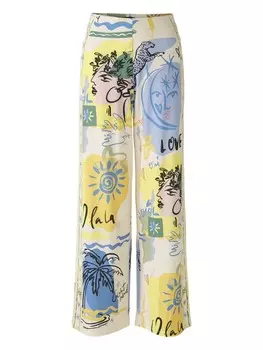 Брюки OUI Loose fit Pants, желтый