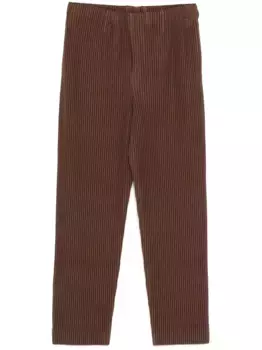 Брюки Overflow Homme Pliss Issey Miyake, коричневый