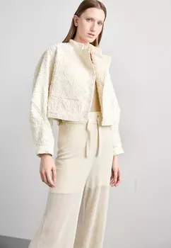 Брюки OVERLAY FLARES KNITID, цвет Full Cream