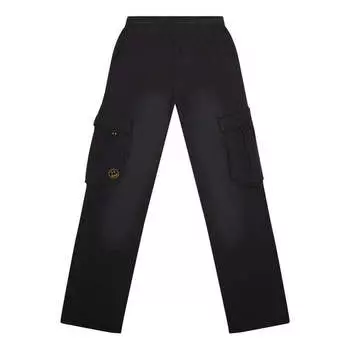 Брюки oversized cargo sweatpant 'fade black' Drew House, черный