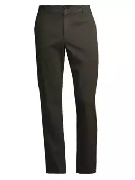 Брюки Owen из твила, окрашенные в готовом виде Vince, цвет washed moss green