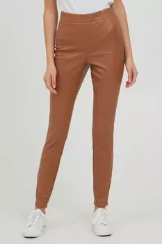 Брюки Oxmo Lederimitathose, коричневый