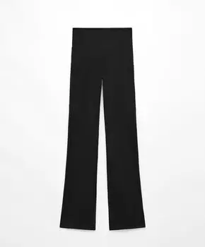 Брюки Oysho Comfortlux Bootcut With Pockets, черный