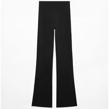 Брюки Oysho Core Control Compressive Super-High-Rise Flare, черный
