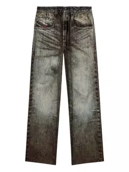 Брюки P-THECK с кислотной стиркой Diesel, черный