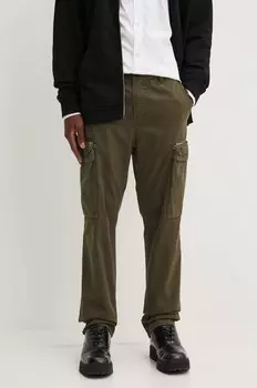 Брюки P-YE из хлопка Diesel, зеленый