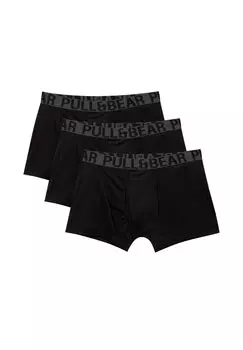 Брюки PACK OF 3 PULL&BEAR, черный