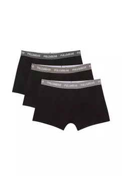 Брюки PACK OF 3 PULL&BEAR, черный