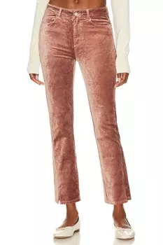 Брюки PAIGE Cindy Straight, цвет Warm Suede