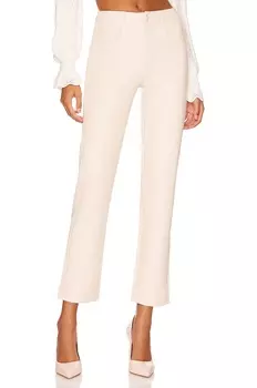 Брюки PAIGE Stella Faux Leather Straight, экрю