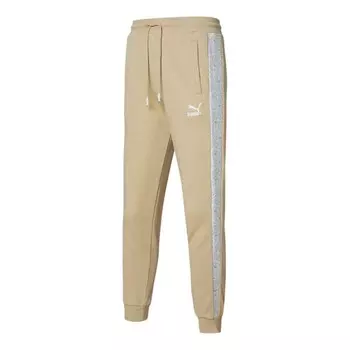 Брюки paisley knit pants 'tan' Puma, бежевый