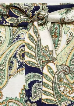 Брюки Paisley Mango, зеленые