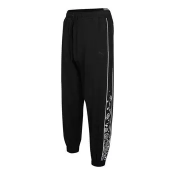 Брюки paisley sweat pants 'black' Puma, черный