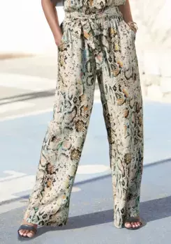 Брюки-палаццо Buffalo (с поясом), цвет Bedruckt