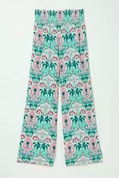 Брюки-Палаццо Fatface Leila Mirror с узором пейсли Fat Face, зеленый
