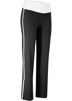 Брюки-палаццо из эластичного материала Bpc Bonprix Collection, черный