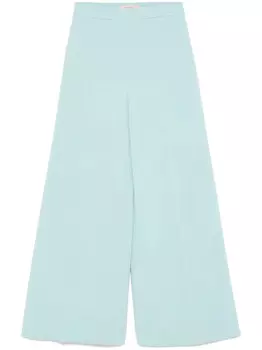 Брюки палаццо из крепа TWINSET, синий