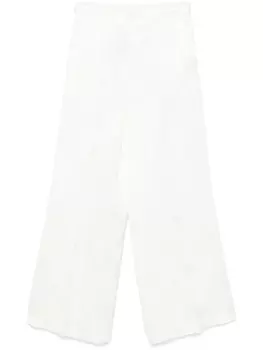 Брюки палаццо из жаккарда TWINSET, белый