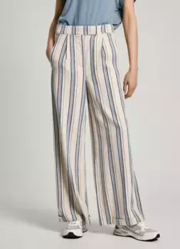 Брюки-палаццо Pepe Jeans ASTRID в полоску, синий