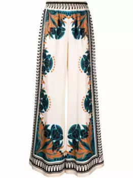 Брюки палаццо Place с принтом La DoubleJ, нейтральный