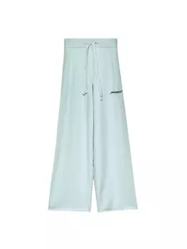 Брюки палаццо пудрового трикотажа Hinnominate