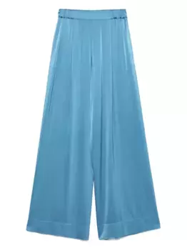 Брюки палаццо с эластичным поясом Forte Forte, синий