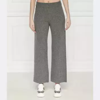 Брюки-Палаццо с добавлением шерсти Max Mara, серый