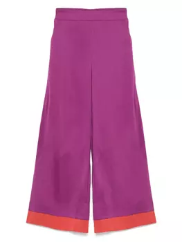 Брюки палаццо с логотипом LIU JO, фиолетовый
