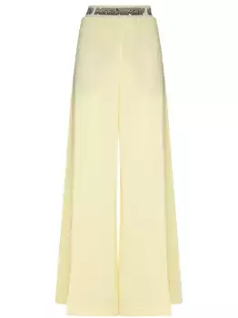 Брюки палаццо с логотипом STELLA MCCARTNEY, желтый