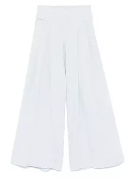 Брюки палаццо с люрексом MAURIZIO MYKONOS, синий