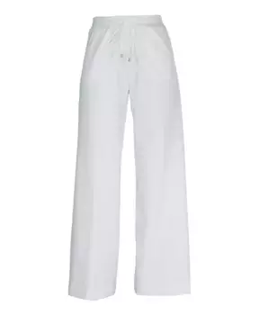 Брюки Палаццо с миланским швом на эластичном шнуре Vicario Cinque, белый