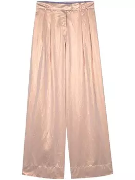 Брюки палаццо с пеперливчатым эффектом Alysi, оранжевый