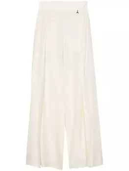 Брюки-палаццо с высокой талией Patrizia Pepe, белый