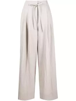 Брюки палаццо с завышенной талией и кулиской 3.1 Phillip Lim, серый