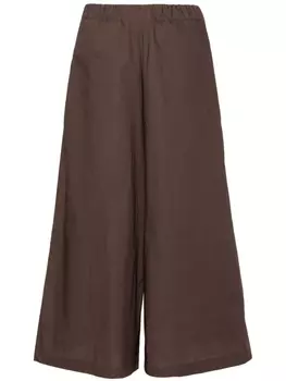 Брюки-палаццо с завышенной талией Roberto Collina, коричневый