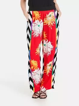 Брюки палаццо Samoon, красный