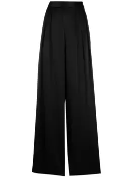 Брюки палаццо со складками Fabiana Filippi, черный