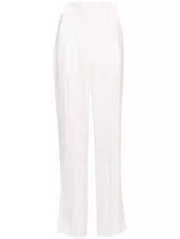 Брюки палаццо со складками Genny, белый