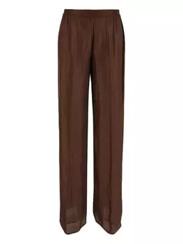 Брюки палаццо со складками Gentry Portofino, коричневый