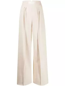 Брюки палаццо со складками Maticevski, белый