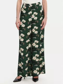 Брюки палаццо стандартного кроя 74YBJ French Connection, зеленый