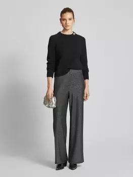 Брюки палаццо свободного кроя с блестящим эффектом Tom Tailor Denim, черный