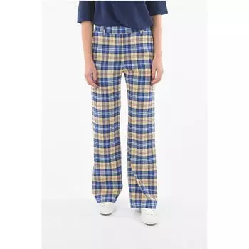 Брюки-палаццо в клетку с узором «тартан» и шлевками для ремня Woolrich, Multicolor